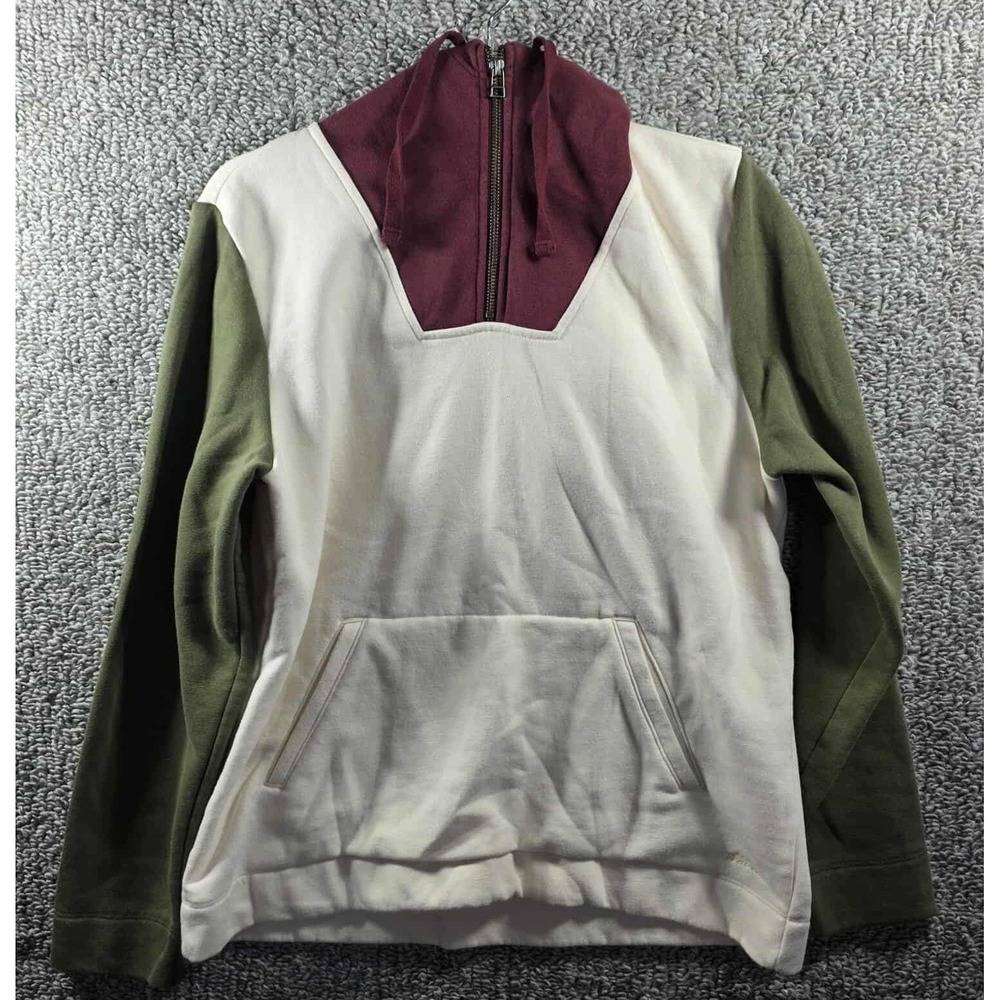 Bean Signature Sweatshirt Colorblock‎ Quarter Zip Pullover Mens Medium